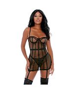 Conjunto de chemise body - negro