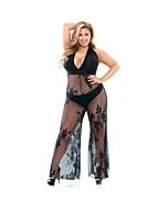 Tuta nicki in pizzo floreale