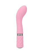 Vibratore Sassy g-spot con cristallo - rosa