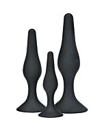Kit compagni Curvy 3 tappi silicona negro