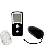 Proiettile vibrante con telecomando nero