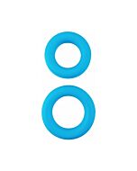Set di anelli in silicone regolabili - blu