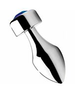 Spina in alluminio con gemma blu - piccola