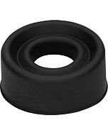 Anello in silicone nero di medio spessore