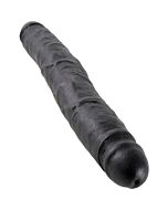 King cock dildo doble negro 30 cm