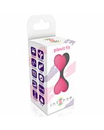 Sfere in silicone rosa con plevit intenso