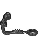 Anillo ripple asslock con plug - negro
