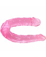 Dildo doppio doppio doppio dong rosa