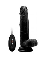 Real rock 003 vibrador 100 realistico negro 20cm