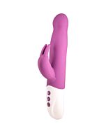 Vibratore euforico di coniglio con rotazione - viola