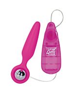 Bottino chiama bottino aliante vibratore anale rosa