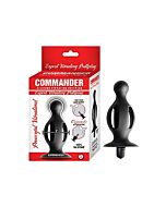 Plug anale vibrante Commander expert - nero