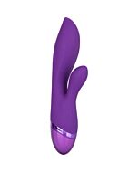 Vibratore rampante a doppio amante Aura - viola