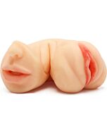 Masturbatore stretto per vagina / bocca a doppia vibrazione