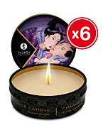 Candela da massaggio Shunga ai frutti esotici 6 x 30 ml