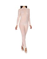 Tuta di strass bianca