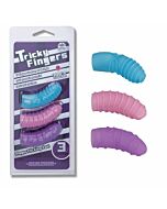 Confezione da 3 ditali stimolanti