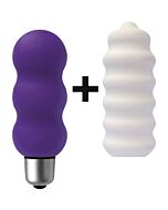 Joystick per micro stimolatore giroscopico con cover viola / bianco
