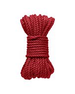 Corda bondage di canapa Kink 1524x0,6cm - rossa