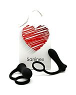 Saninex brave - tappo vibrante con anello - nero