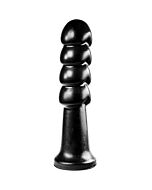 Dildo erik in cristallo scuro - negro