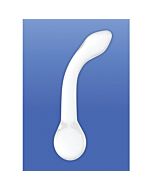 Dildo G-rider in cristallo bianco