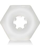 Anello esagonale trasparente