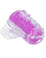 Anello casual vibrante con linguetta lilla