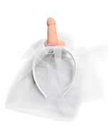 Velo da sposa bianco con weenie