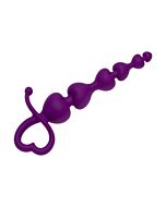 Perle anali perle vivaci lilla 100 silicone