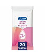 Durex intima protegge l'igiene intima salviette 20 uts