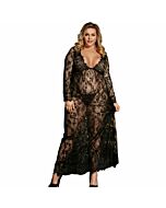 Subblime queen plus abito lungo a manica lunga