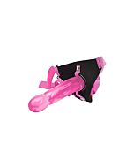 Imbracatura Climax con dildo rosa