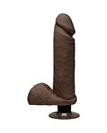 Il perfetto d pene vibrador cioccolato 20 cm