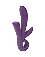 Vibratore Trinity a tripla stimolazione viola