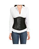 Corsetto damascato negro