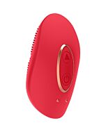 Prezioso mini stimolatore clitorideo ricaricabile - Rosso