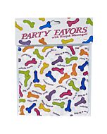 Confezione 6 tovaglioli di carta con peni