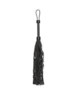Flogger in pelle scamosciata fustigatore nero