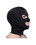 Maschera in spandex con aperture negli occhi e nella bocca