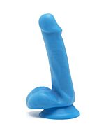 Happy dicks dildo con testicoli 15cm - blu