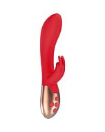 Vibrador coniglio di riscaldamento opulento - rojo