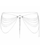 Ingrandisci il gioiello a catena in argento metallico