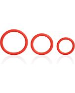 Anello Triplo Rosso Fuoco