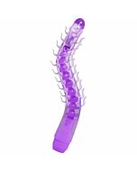 FLEXI VIBE SENSUAL SPINE PIEGHEVOLE VIBRANTE DILDO LILA 23,5 CM