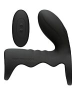 Manicotto per pene Optimale con tappo e vibrazione - nero