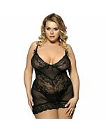 Subblime queen plus camicia a motivi floreali