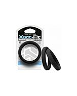 Confezione da 2 anelli in silicone Xact-fit 20,7 cm - nero
