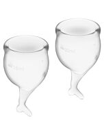 Satisfyer feel sicuro kit copa mestruale trasparente 15 + 20 ml