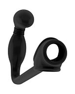 Sono n 2 plug anale con anello per pene nero